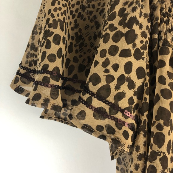 Candie’s Leopard Print Blouse - Picture 2 of 7